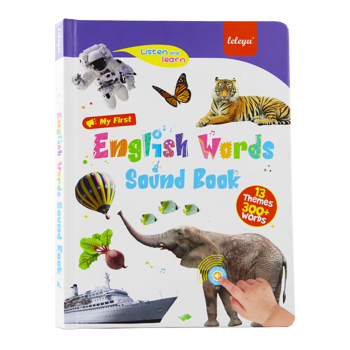 Kids Interactive Talking Learning Book – 300+ English Words & 13 Learning Themes for Toddlers Ages 1–6