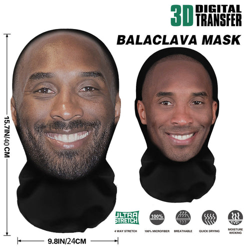 3D Mask Realistic Mask Role Playing Prop Fun Black Mesh Headset Halloween Funny（3PCS)