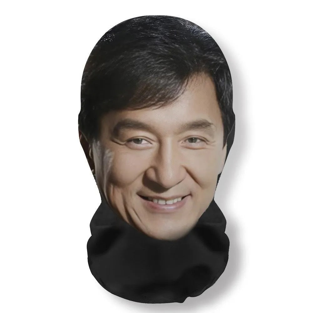 🎭 3D Mask Realistic Mask Role Playing Prop Fun Black Mesh Headset Halloween Funny (3PCS) 🎃👻