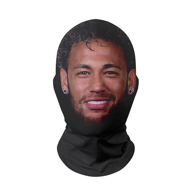 🎭 3D Mask Realistic Mask Role Playing Prop Fun Black Mesh Headset Halloween Funny (3PCS) 🎃👻