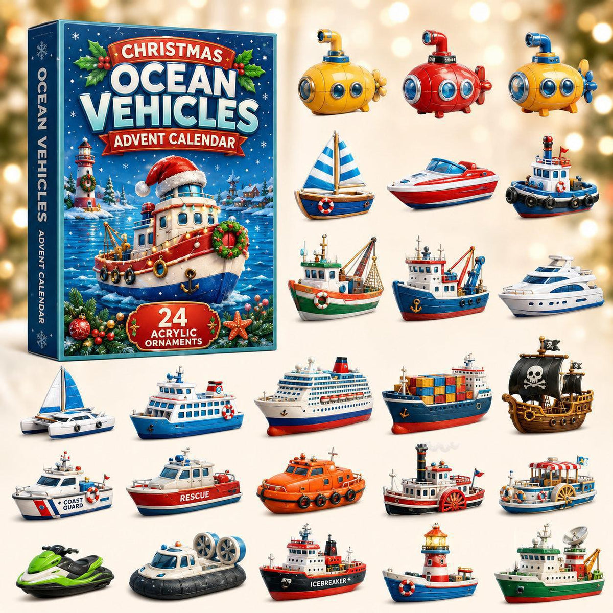 ⏰Christmas Early Bird 50% OFF-🎄🚂Trains & Rail Vehicles Advent Calendar 2026 – 24 Railway Surprises