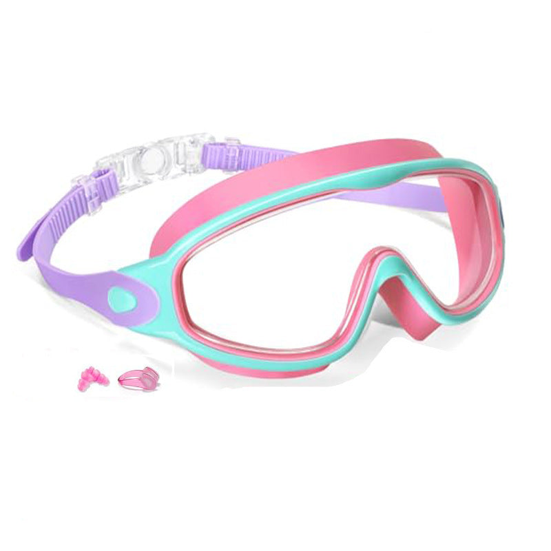 Kids Swim Goggles – Anti-Fog, UV Protection, Leakproof Swimming Goggles with Earplugs, Nose Clip & Protective Case