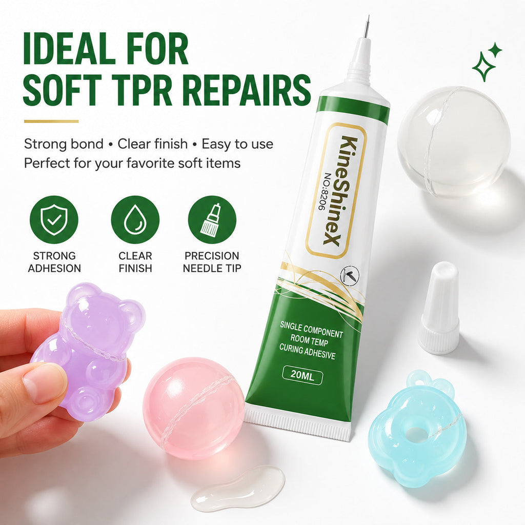 💧✨ 20ML Transparent TPR Soft Gel Adhesive – Fast-Drying, Water-Resistant Flexible Seal 🛠️