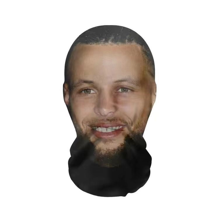 🎭 3D Mask Realistic Mask Role Playing Prop Fun Black Mesh Headset Halloween Funny (3PCS) 🎃👻