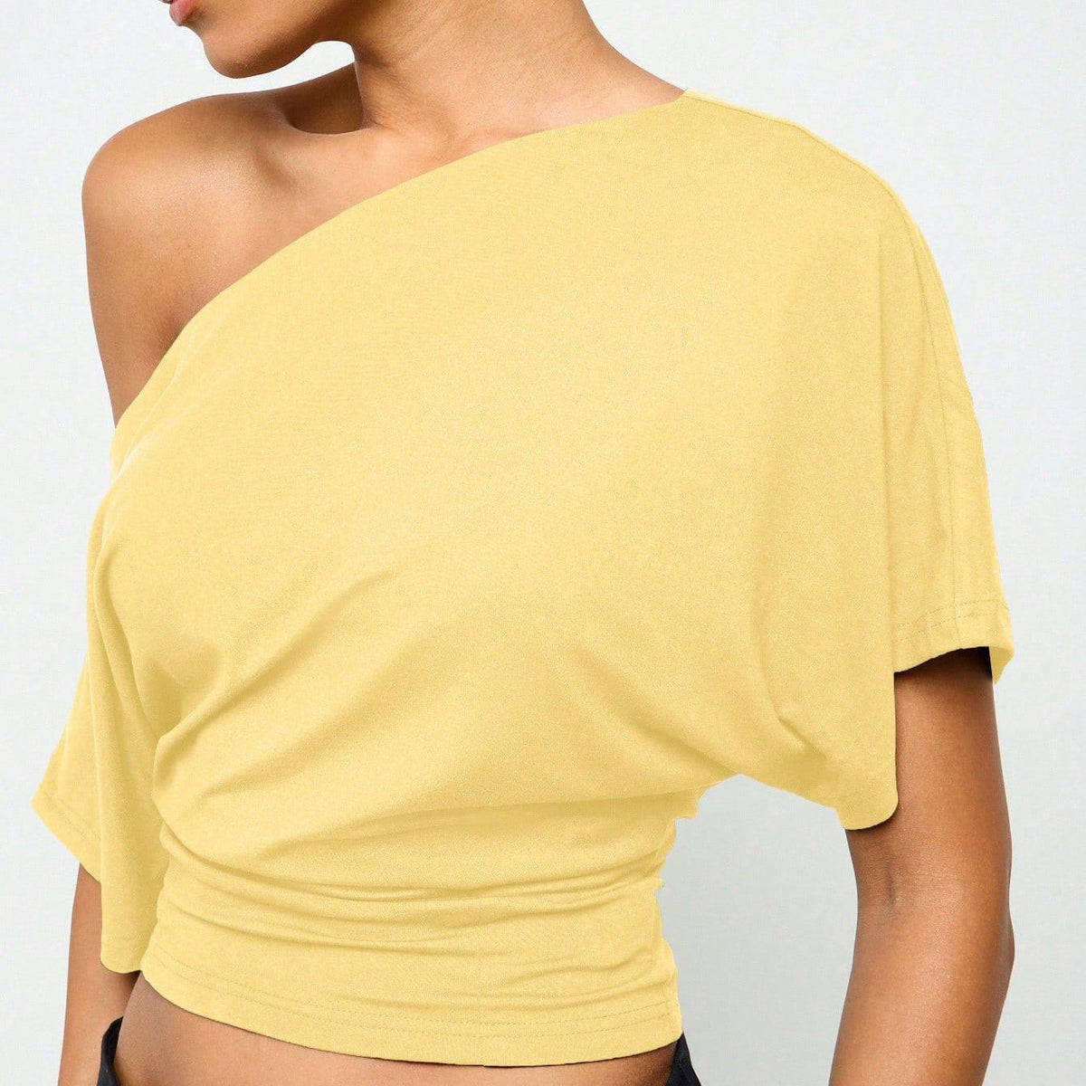 Women's Off-Shoulder Slim Fit Crop Top