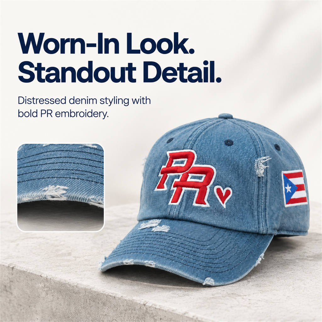Unisex Distressed Denim Baseball Cap – Breathable Cotton, Adjustable Fit & Casual Street Style 🧢