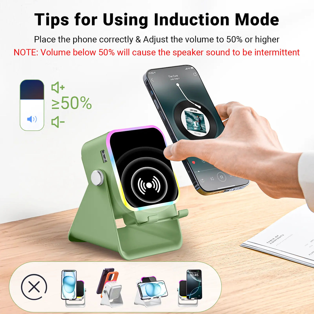 🔥🔥Wireless Induction Audio Speaker Stand🎁🎁