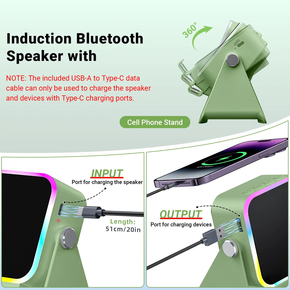 🔥🔥Wireless Induction Audio Speaker Stand🎁🎁