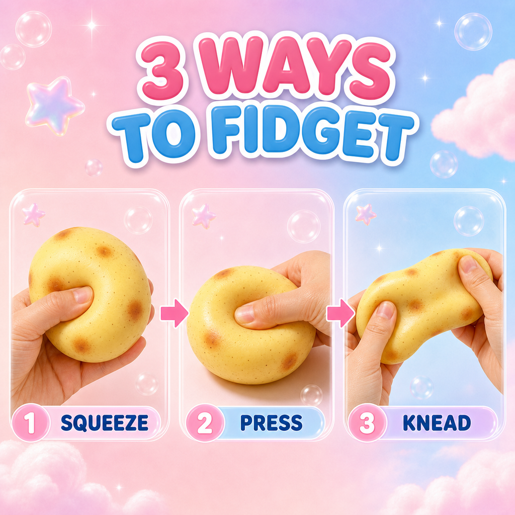 🌈 6-Piece Squishy Crunchy Fidget Toys 🤏✨