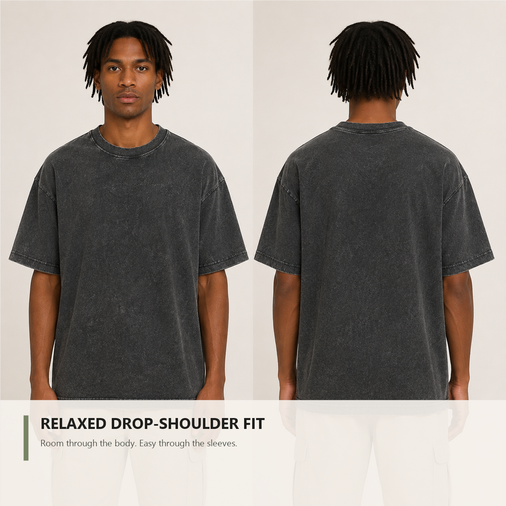 👕 Distressed Washed Cotton Tees – Breathable, Oversized & Unisex ✨