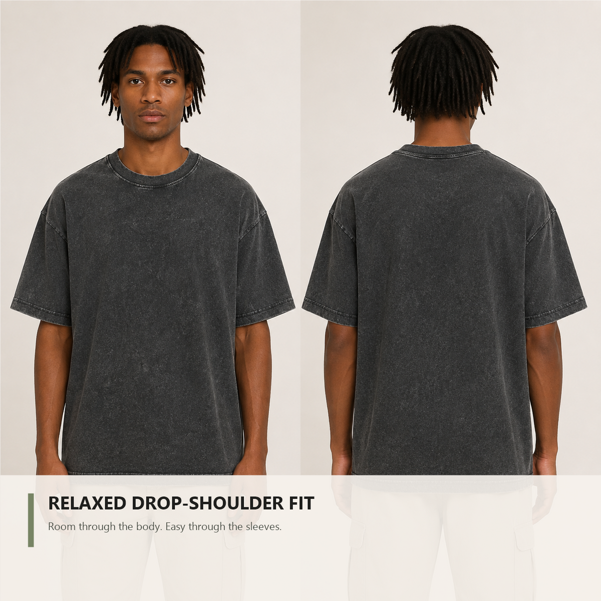 👕 Distressed Washed Cotton Tees – Breathable, Oversized & Unisex ✨