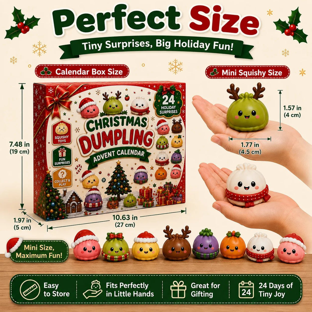 🎅🎅 CHRISTMAS SPECIAL | 24 Days of Mini Squishies – Cute 2026 Advent Calendar with Daily Dumpling Surprises