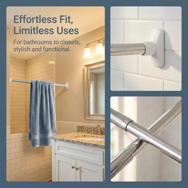 Adjustable Tension Curtain Rod