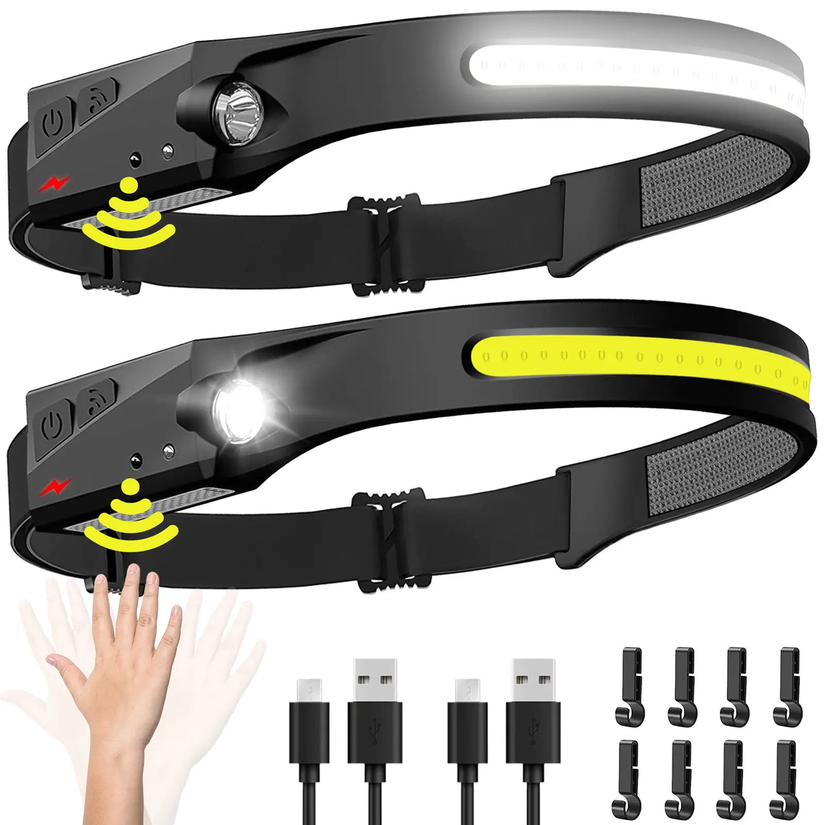 See More, Do More – 230° Wide-Beam Rechargeable LED Headlamp