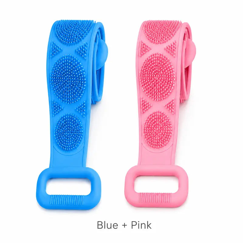 Easy-Reach Silicone Back Scrubber | Dual-Sided Deep Cleansing Bath Brush 🚿✨
