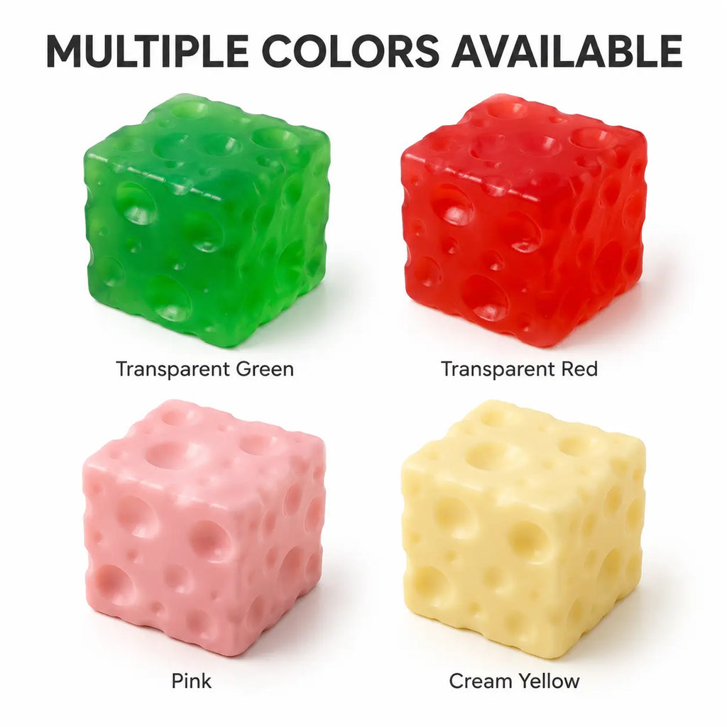 🧀🤏 Squeeze the Stress Away – The Adorably Squishy Cheese Cube Fidget Toy 😌✨