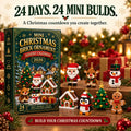 🎄24-Day Mini Christmas Brick Ornament Advent Calendar – Build, Hang & Keep 24 Holiday Ornaments 🎁✨