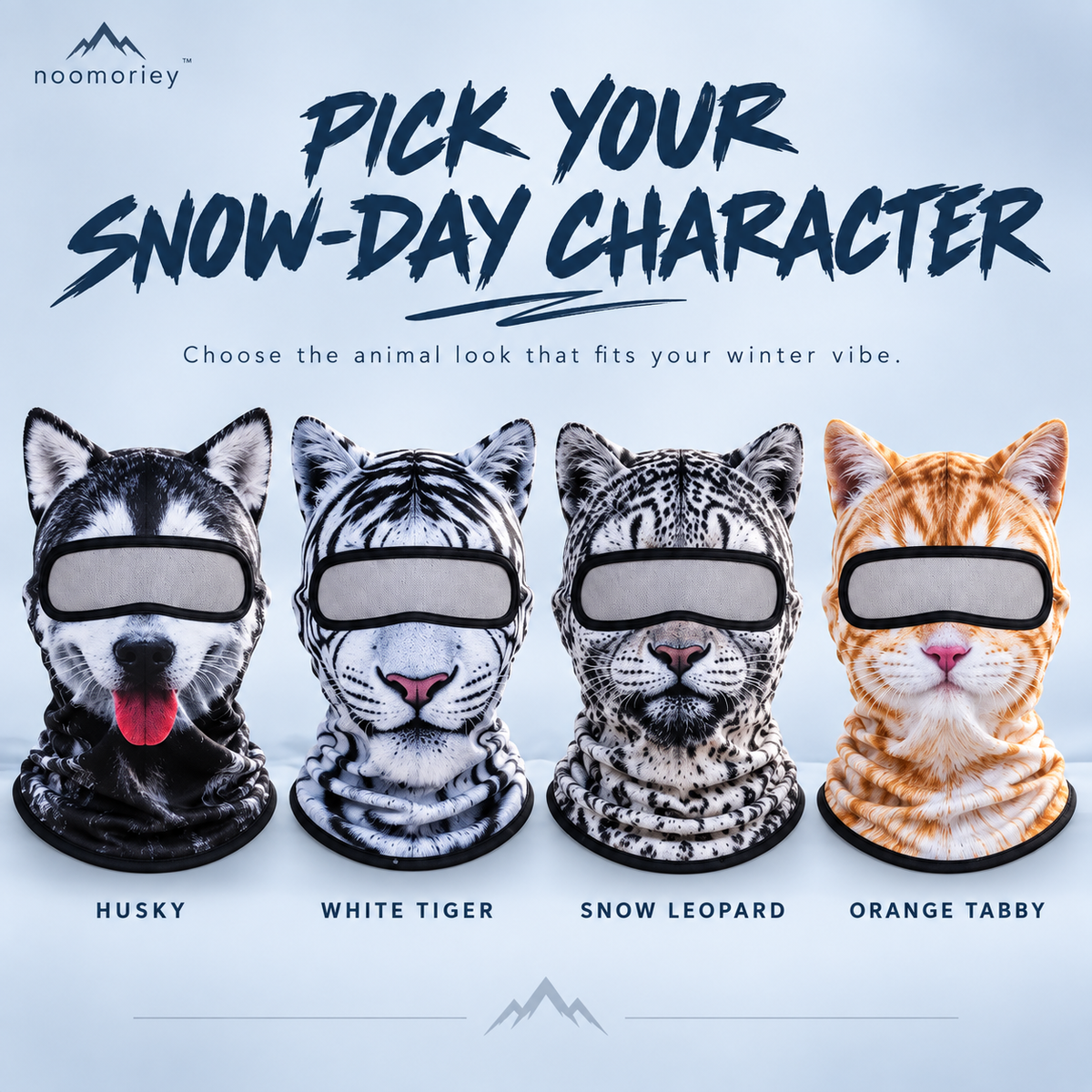 🐾❄️ Snow Crew – Animal-Style Winter Balaclava❄️❄️
