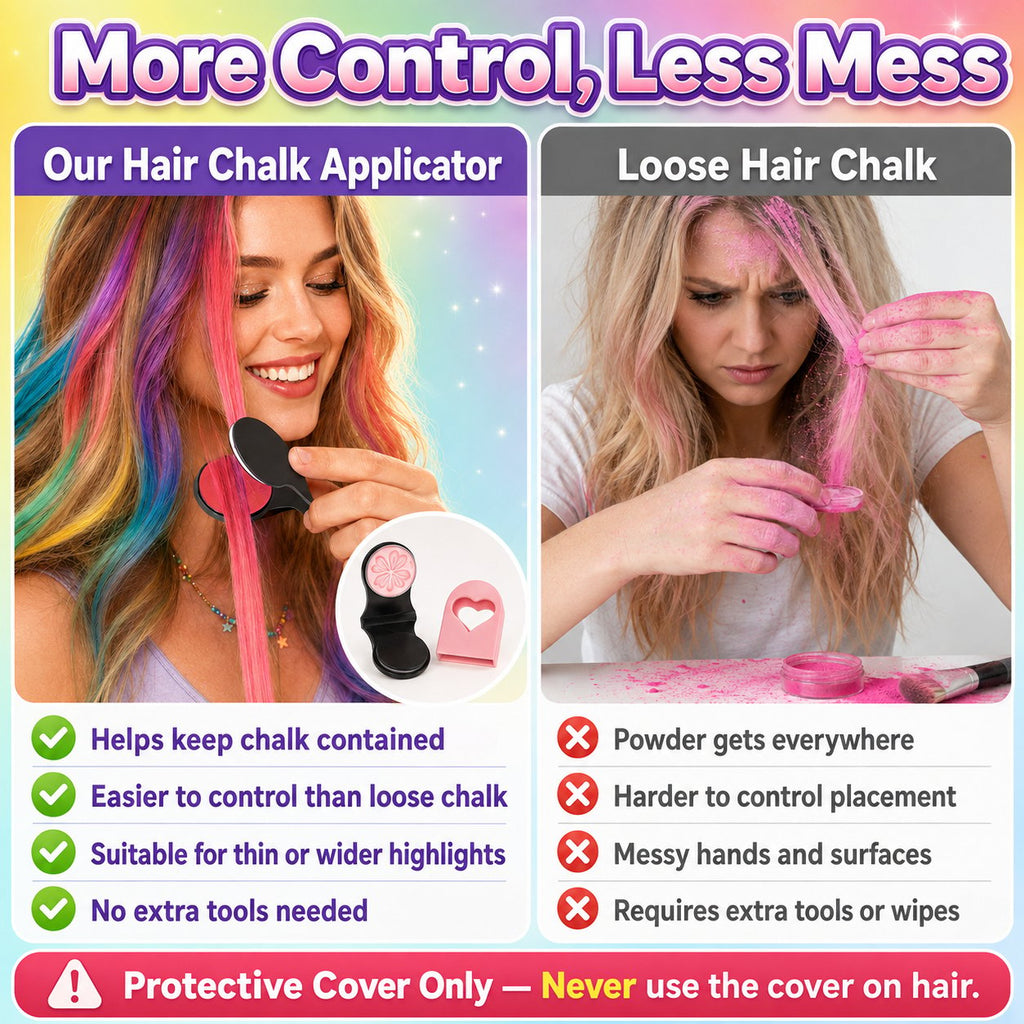 🌈🌈12-Color Temporary Hair Chalk Applicator Set