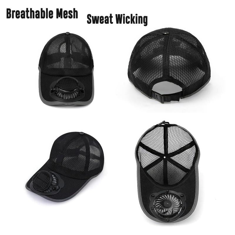 🧢2026 Pro Outdoor Cooling Hat: Dual-Power Fan Cap