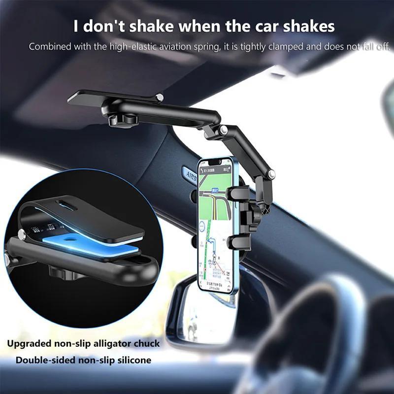 New 1080° multi-functional sun visor universal 360° rotating phone holder