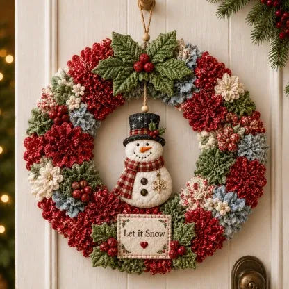 🎄✨ DIY 3D Fabric Poke Christmas Wreath Kit – With Tutorial & Guide Included ❤️
