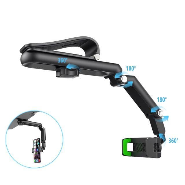 New 1080° multi-functional sun visor universal 360° rotating phone holder