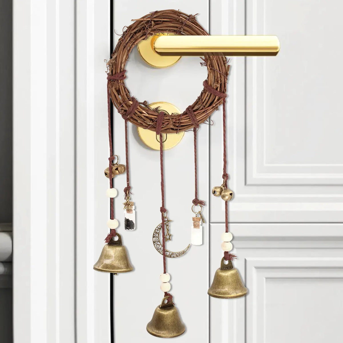 ✨ Boho Vintage Bell Hanging Decor – Whimsical Chime for a Cozy, Unique Home
