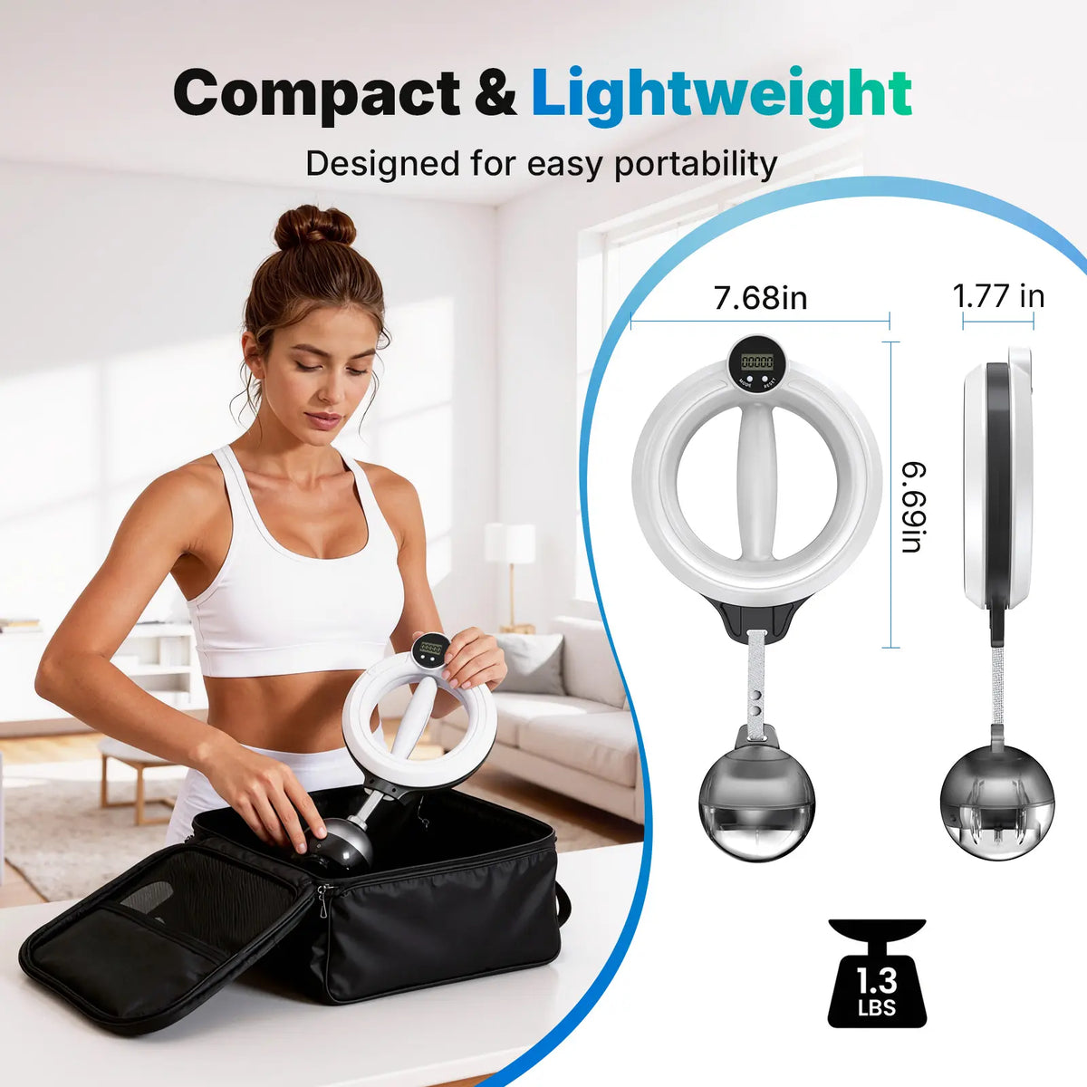 Merach 360° Rotating Wrist & Forearm Trainer for Men and Women, Upper Body Strength Tool for Arms, Shoulders & Chest, Portable Home and Gym Fitness Equipment BackToSchool