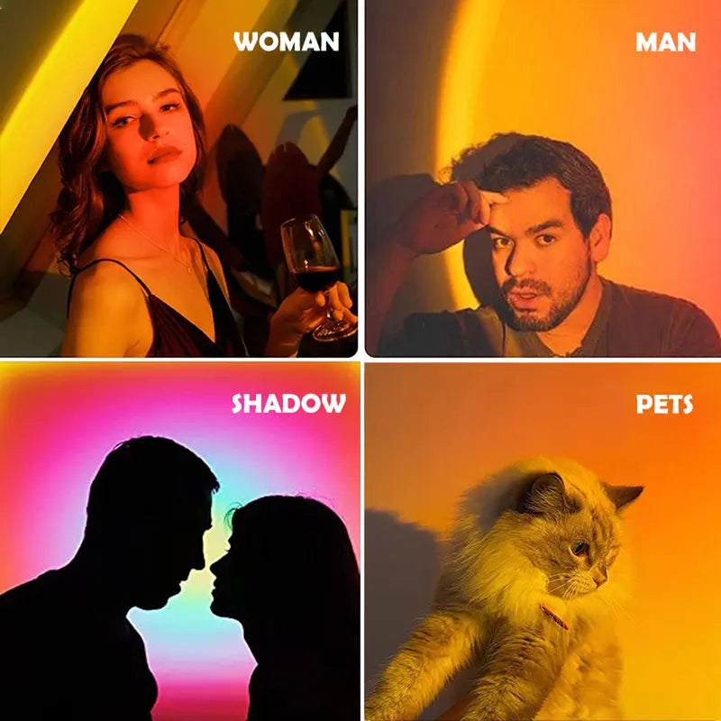 🌅✨ Bring the Sunset Home – Upgraded Sunset Lamp Projector for Stunning Golden-Hour Ambience🌙