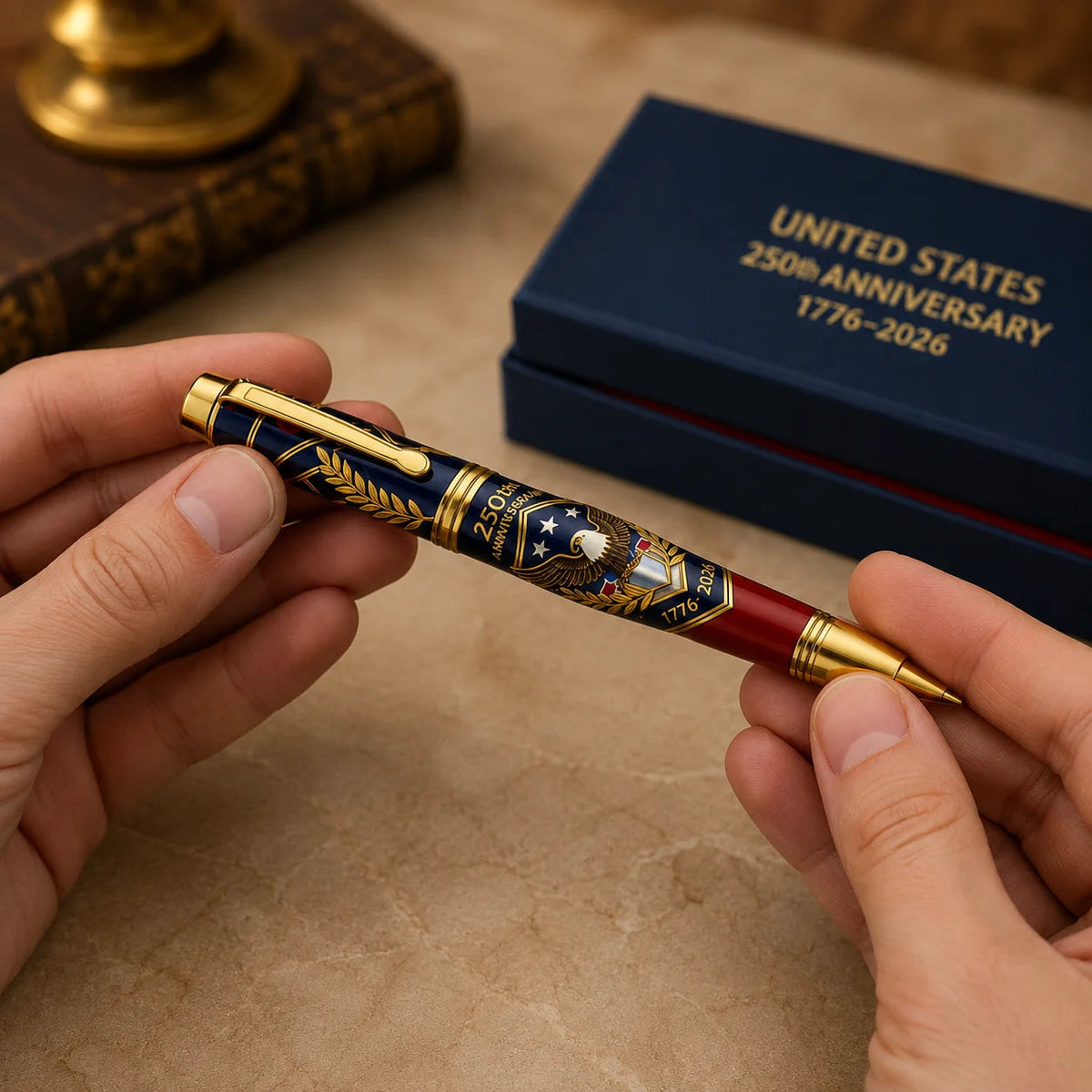 🔥🖊100% Handmade Bolt Action Wooden Bullet PenTM | Crafted From Real Wood & Bullet Casing