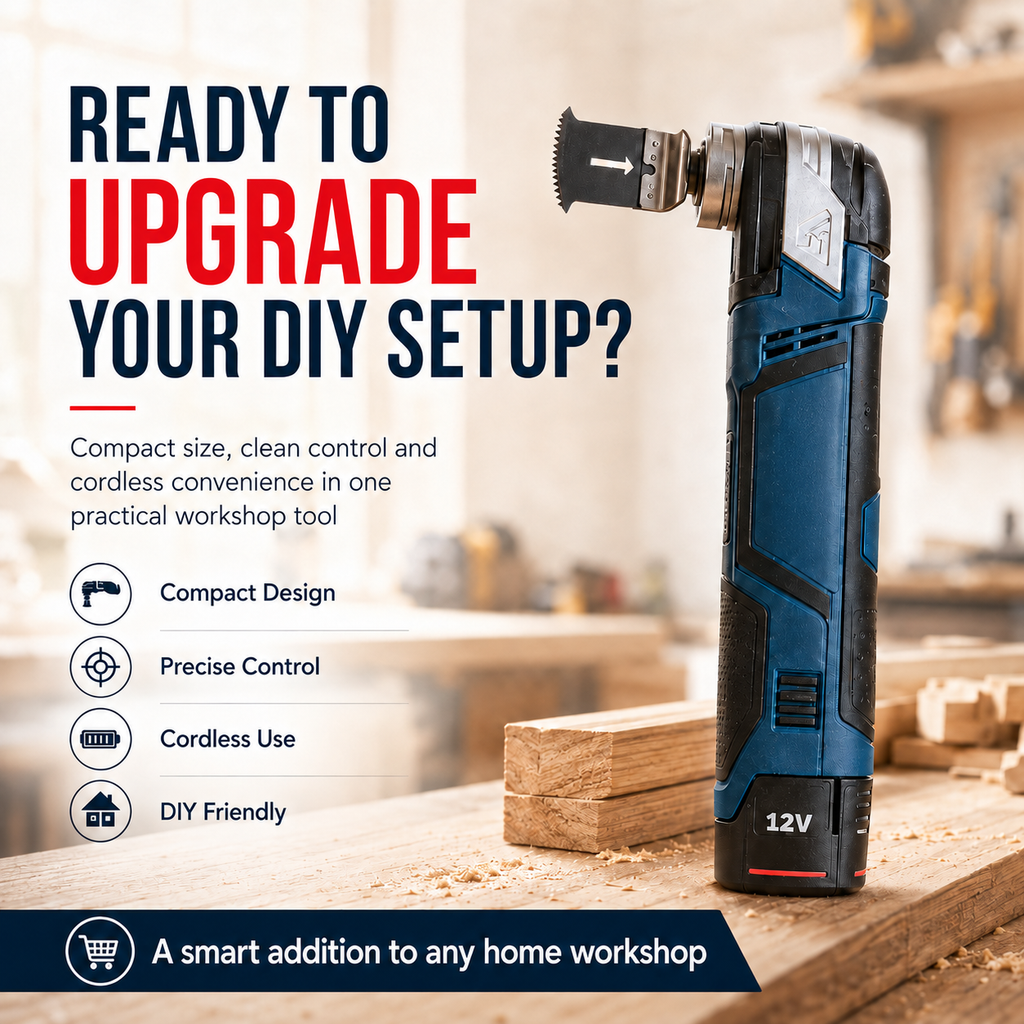 🛠️⚡ 12V Cordless Precision Cutter – Compact Multi-Function DIY Detail & Plunge Cutting Tool 🎯✨