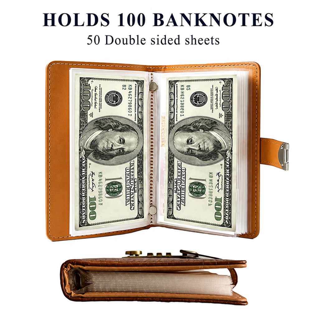 🧧🧧100 Transparent Pocket Currency Collectors Album