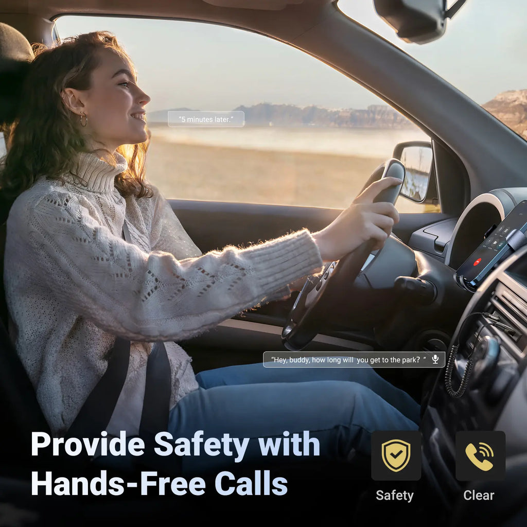 🚗🎵Upgrade Your Car Audio – Bluetooth 6.0 AUX Wireless Receiver with Hands-Free Calling
