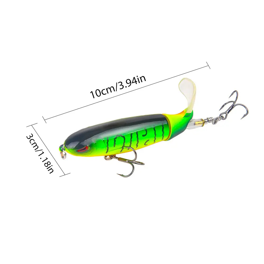 5/10pcs Artificial Fishing Lure, 13g Simulation Fishing Lure with Hook, Fishing Accessories for Outdoor Fishing Equipment, 10cm Whopper Plopper, Swimbaits, Fishing Lure Bait