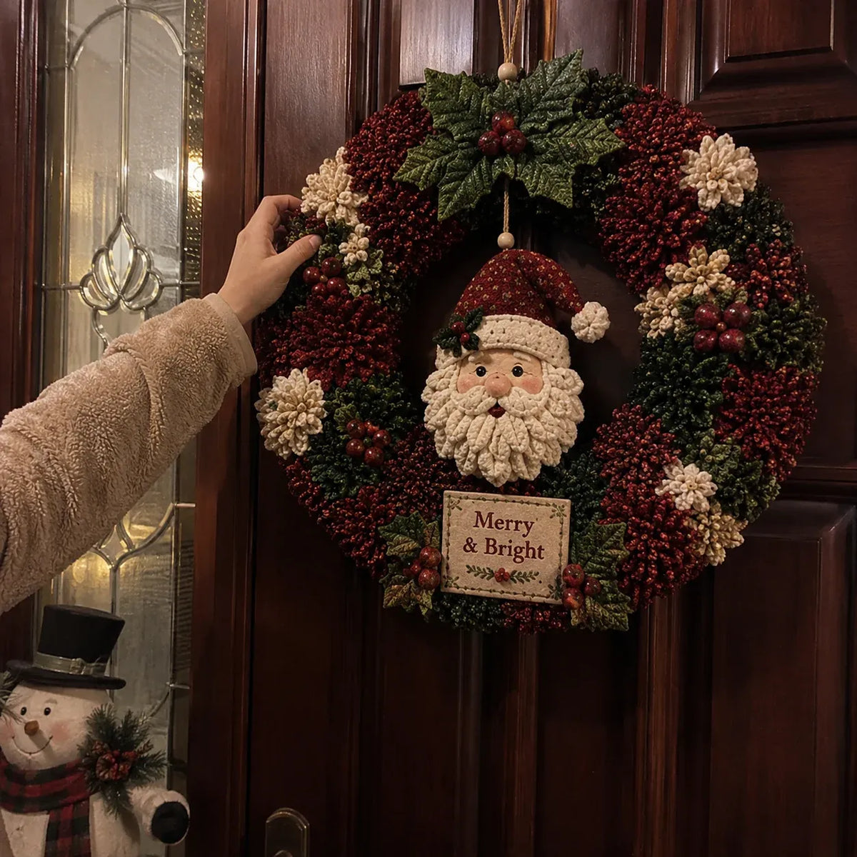 ✨ Make A Christmas Wreath You'll Be Proud To Display 🎄❤️ 3D Fabric Poke DIY Kit With Tutorial & Guide Included