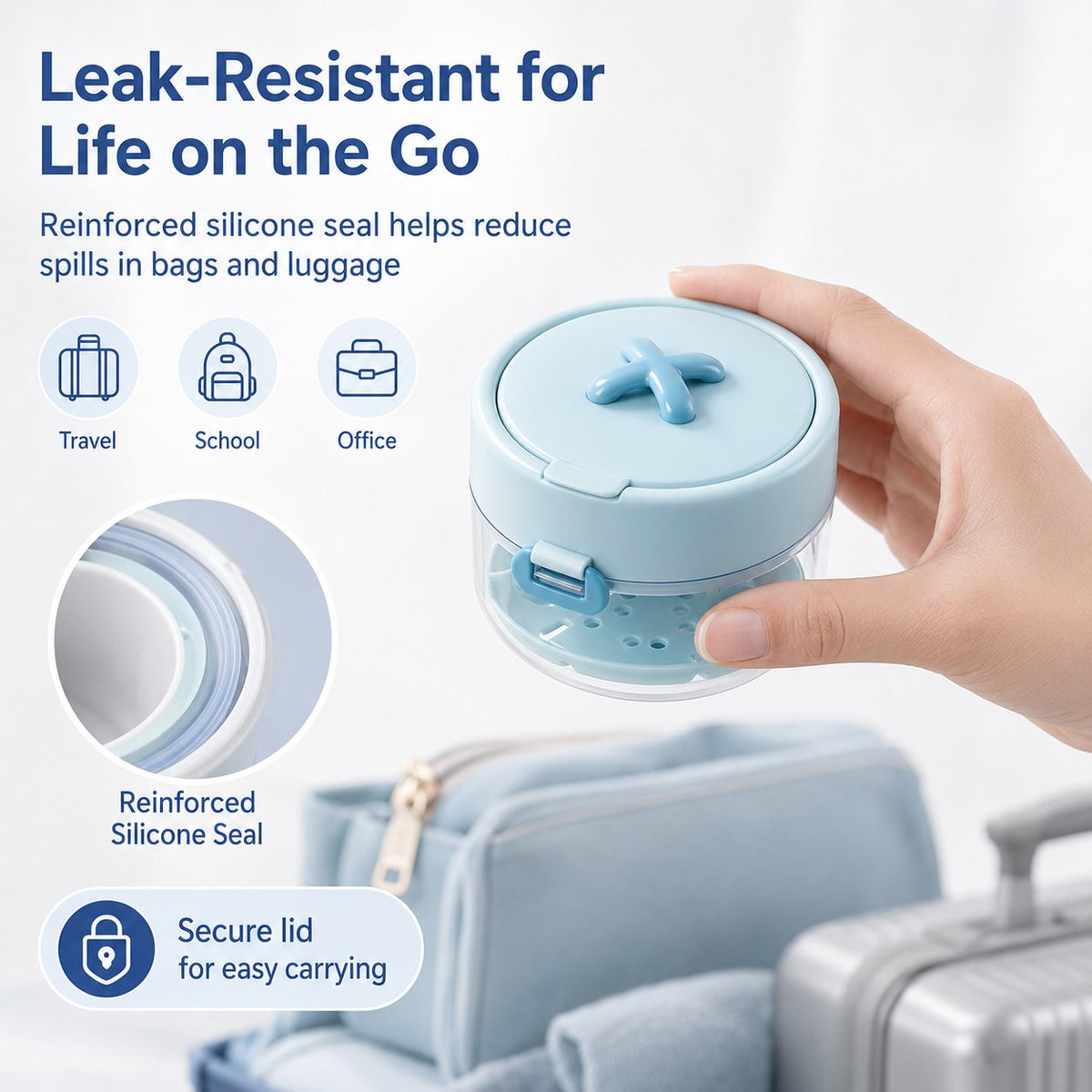 🦷✨3-in-1 Retainer Cleaning & Storage Case – Portable Leak-Resistant Soak Box with Drain Tray, Mirror & Cleaning Brush 🎁Buy 2 Free Shipping