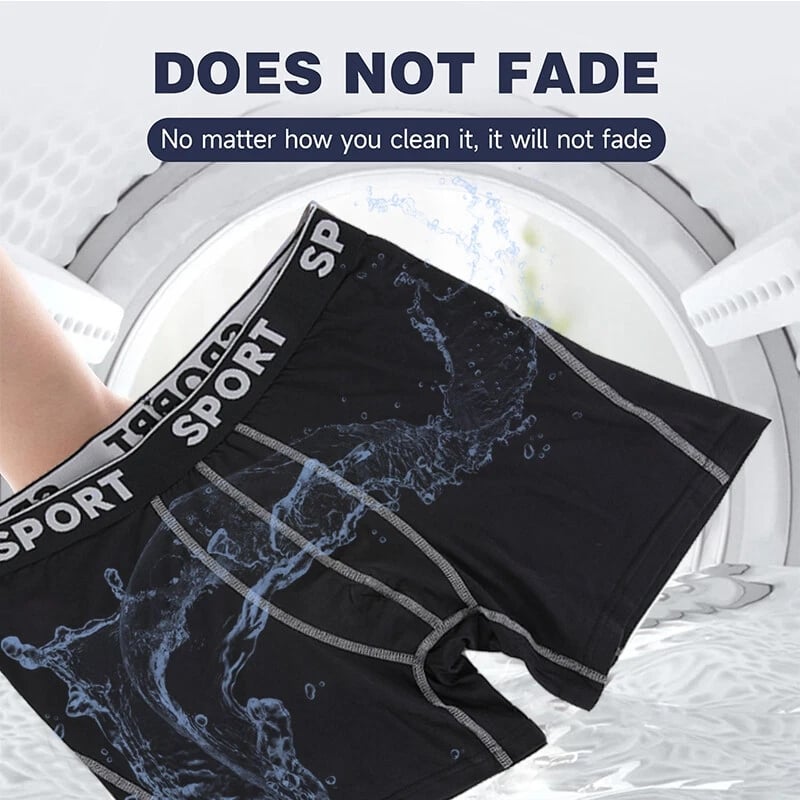 5 Pack Men's Letter Tape Boxer Brief