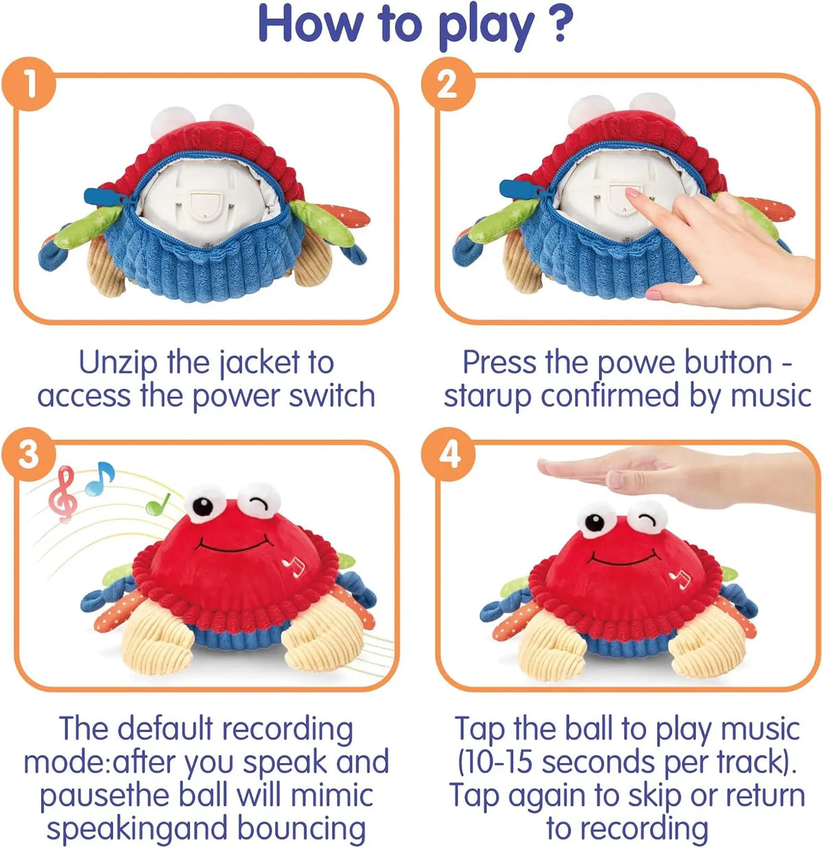 🦀🦀Crawl, Dance & Play – The Interactive Musical Crab That Keeps Little Ones Smiling