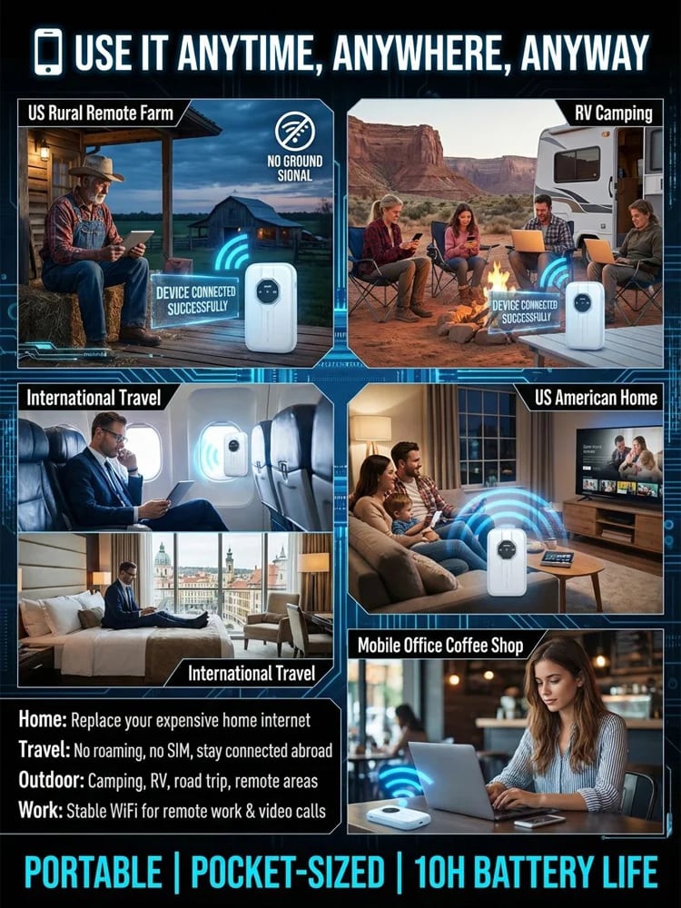 [Global Coverage] Boundless Portable Wi-Fi🛡️