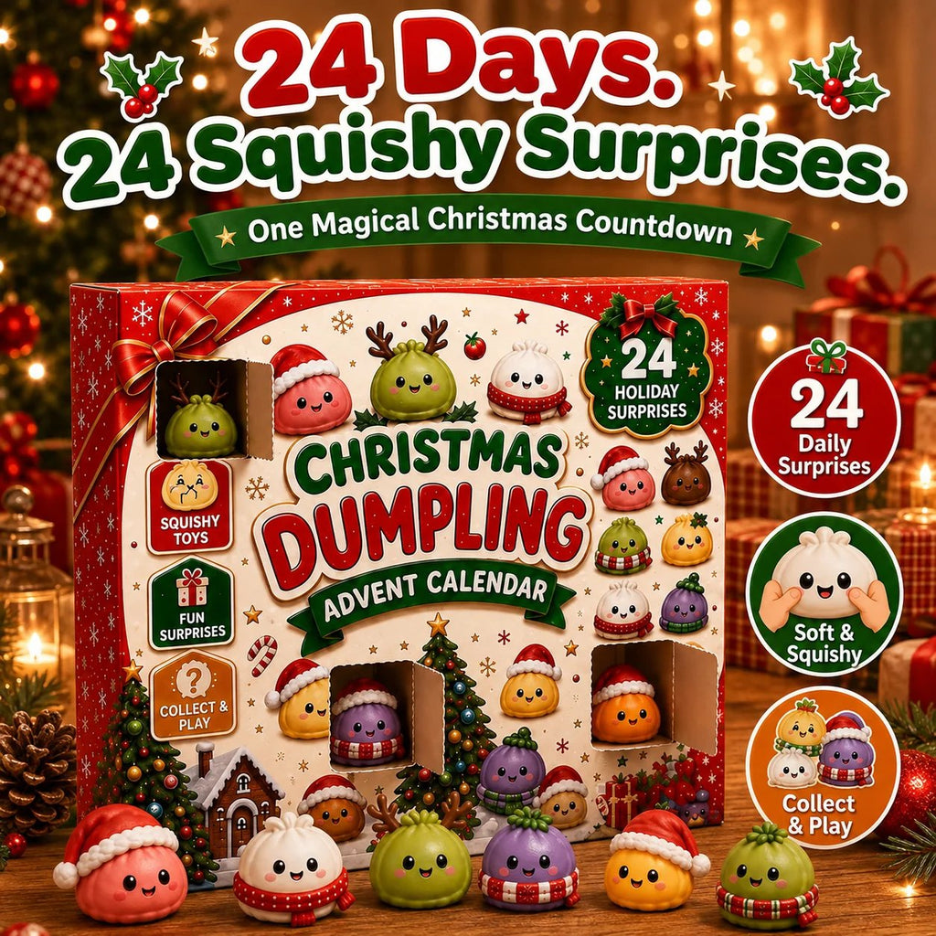 🎅🎅 CHRISTMAS SPECIAL | 24 Days of Mini Squishies – Cute 2026 Advent Calendar with Daily Dumpling Surprises