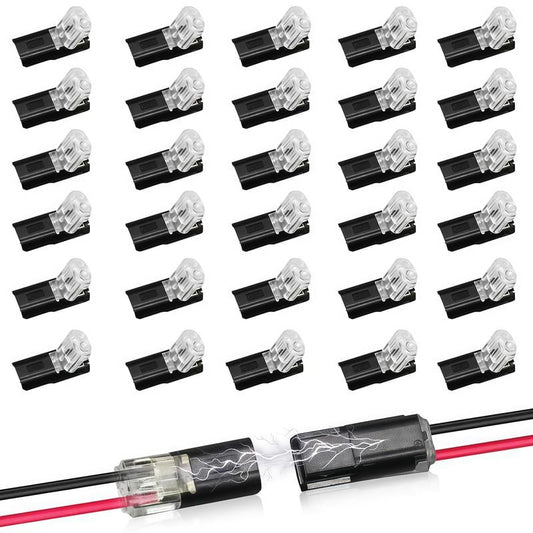 Fast-Fit 2-Pin Double-Wire Plug-in Connectors