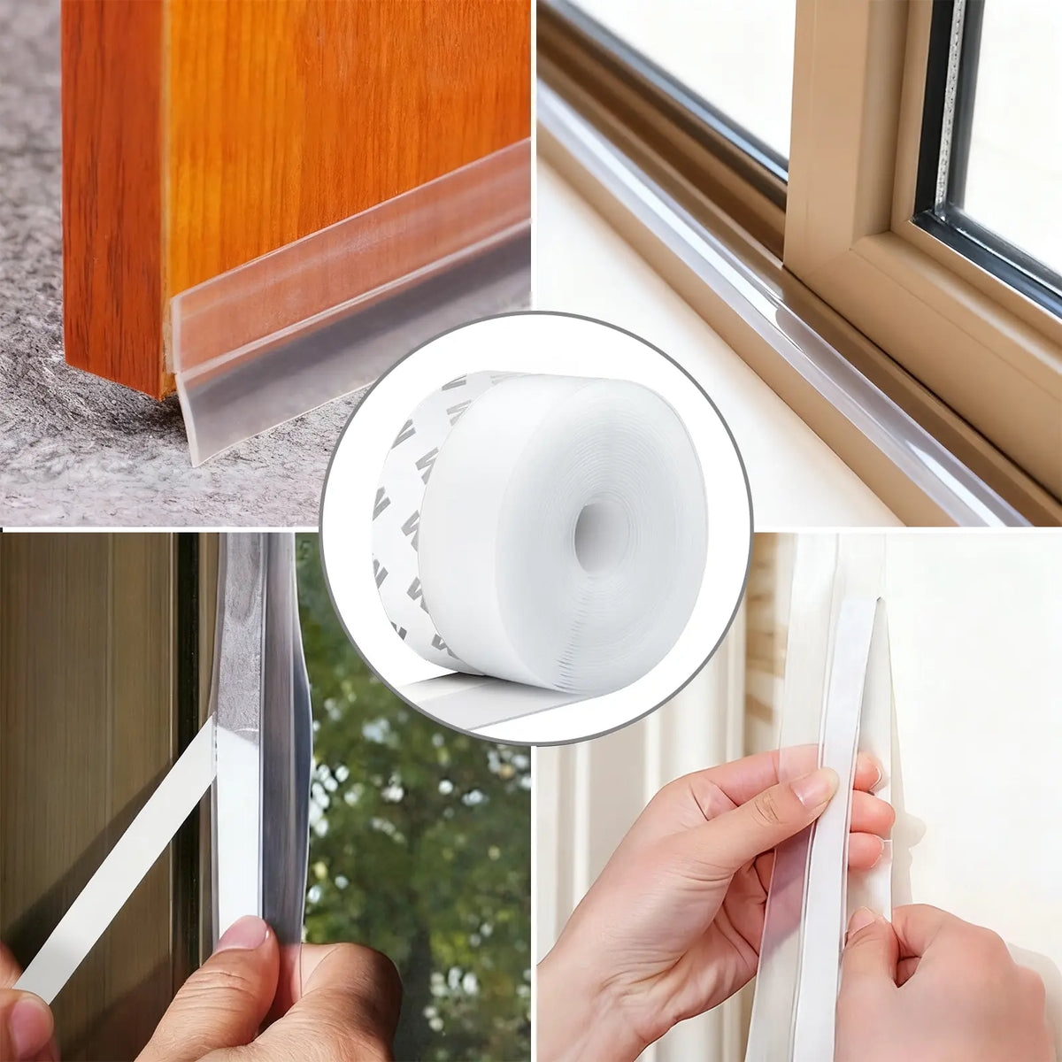 🚪🌬️ Door Weather Stripping Seal – Self-Adhesive Draft Stopper for Doors & Windows 🏠✨