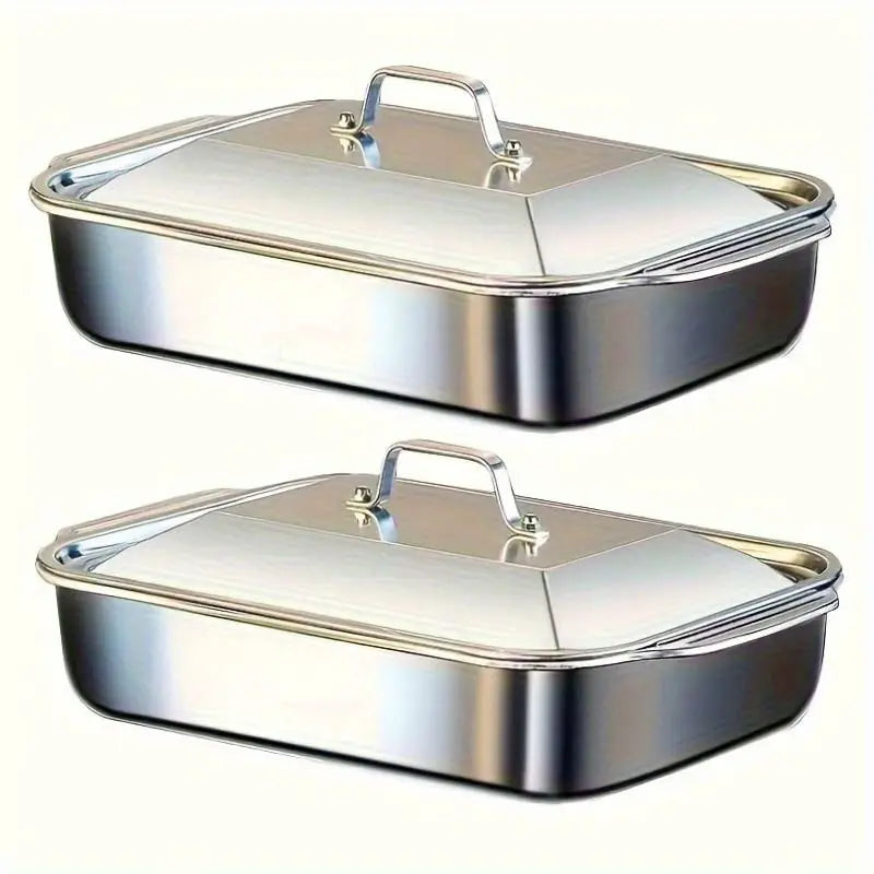 🍪✨ Stainless Steel Bakeware Sets 👩‍🍳