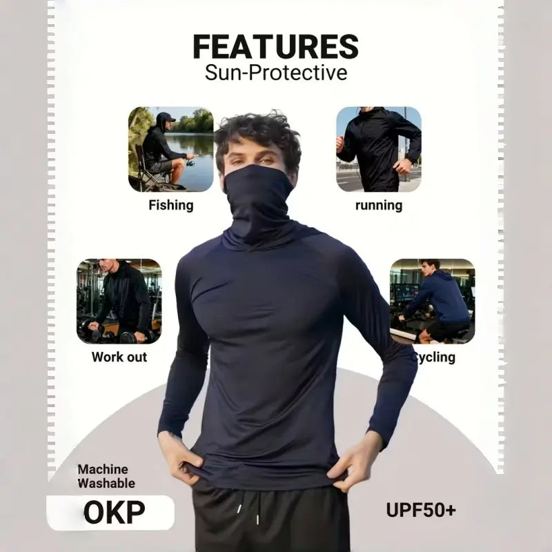 Men's Lightweight UPF Sun Protection Hoodie