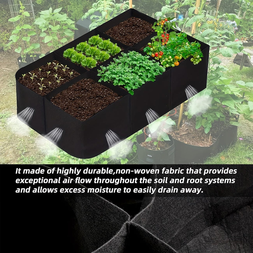 8-grid Fabric Raised Flower Beds