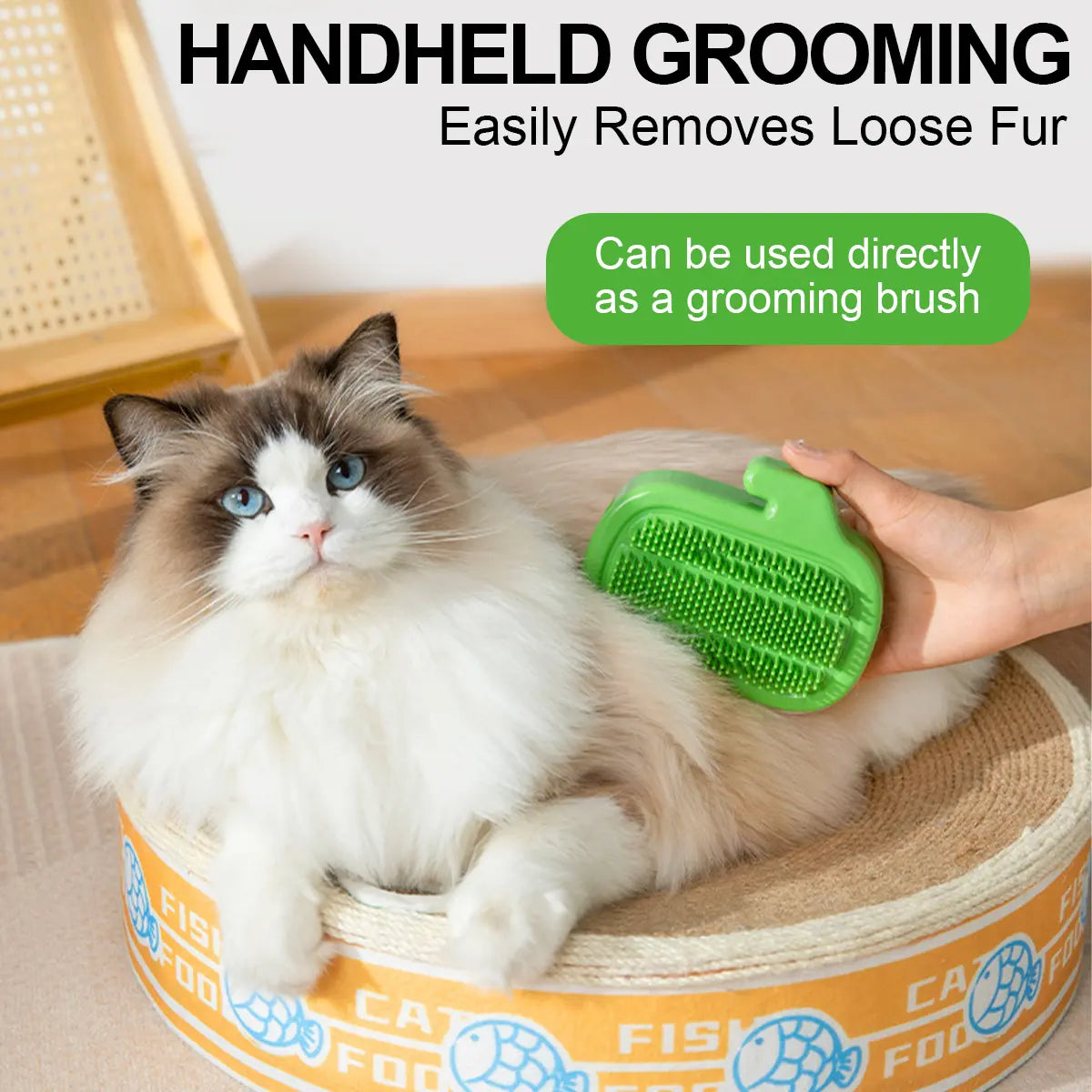 🐱🐱3-in-1 Soft Plastic Cat Corner Groomer with Catnip - Grooming Supplies