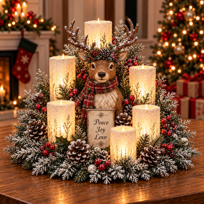 🎅🎄 Christmas Santa Table Centerpiece – Festive Winter Holiday Decor！！！✨✨