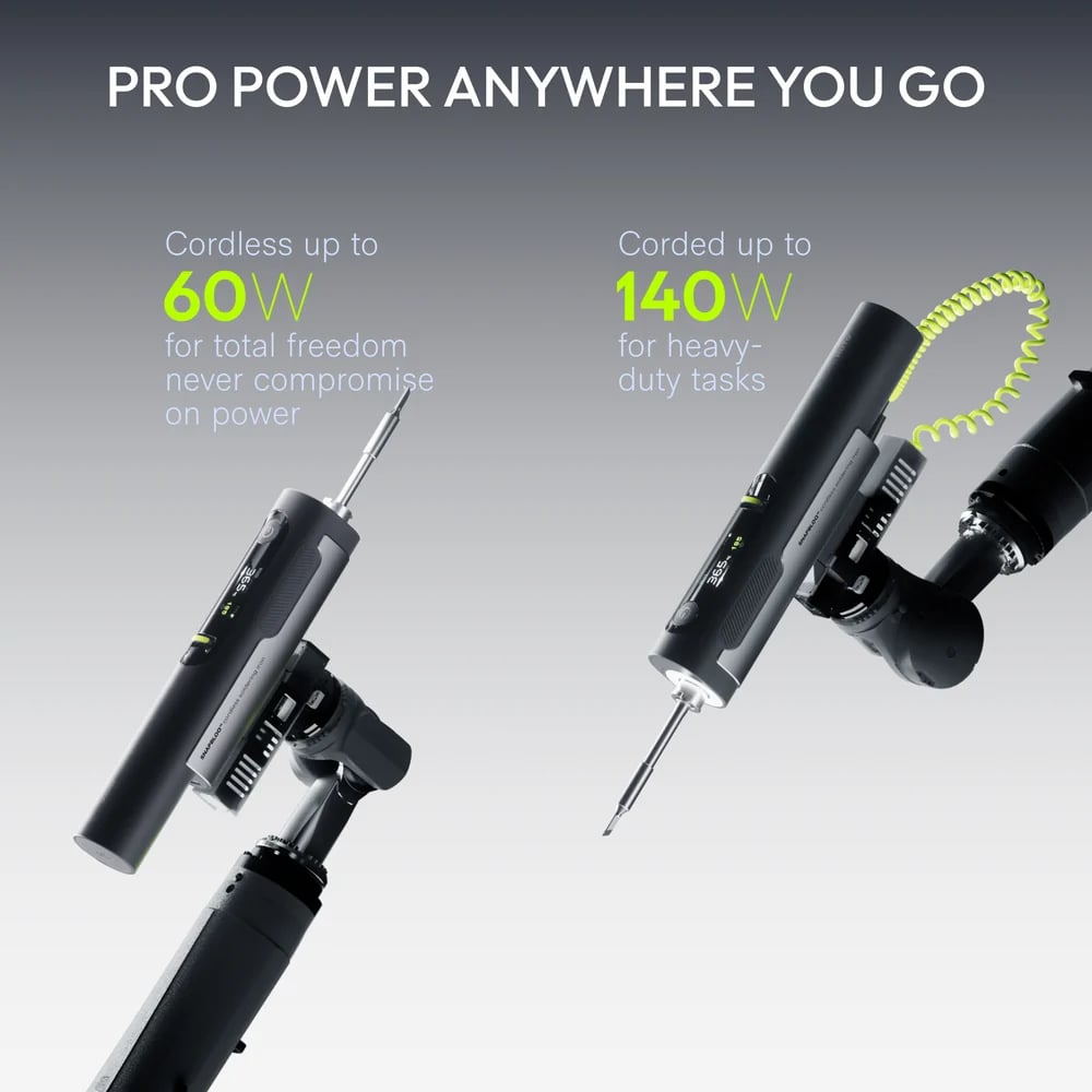 💯Cordless Soldering Iron Set – 3-Second Heat-Up to 400°F, 140W Plugged In / 60W Cordless, Smart PID Control, C245 Tips, USB-C & Power Bank Compatible