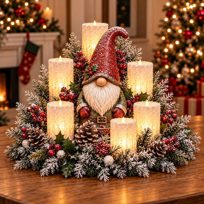 🎅🎄 Christmas Santa Table Centerpiece – Festive Winter Holiday Decor！！！✨✨